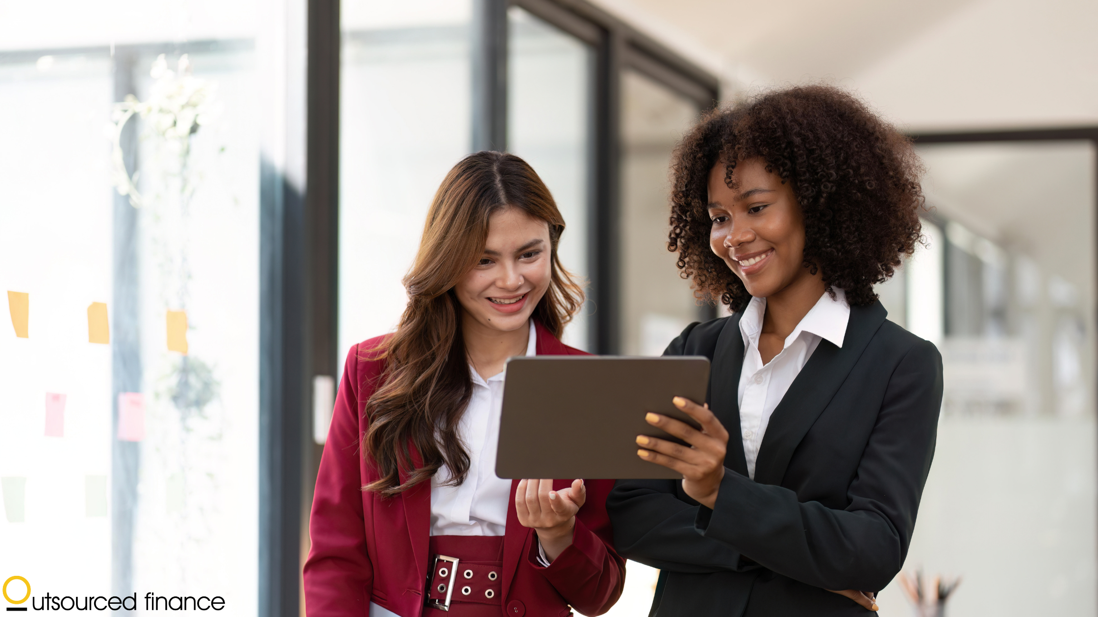 Bookkeeper and accountant collaborating on business finances